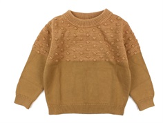 FUB sweater contrast camel